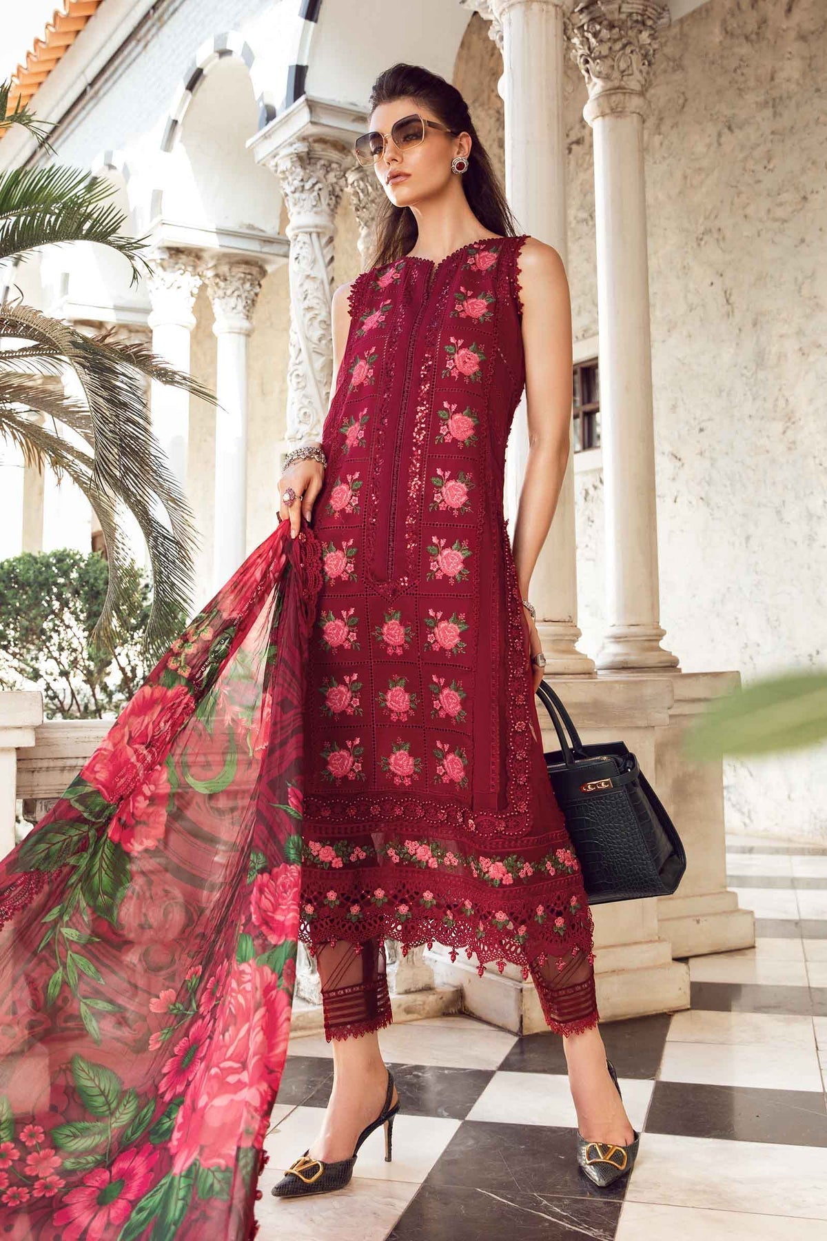 3 PIECE - UNSTITCHED SUIT | EID LAWN-24-05 Maria B