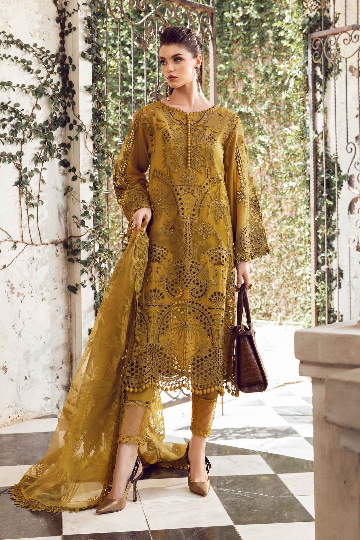 3 PIECE - UNSTITCHED SUIT | EID LAWN-24-08 Maria B