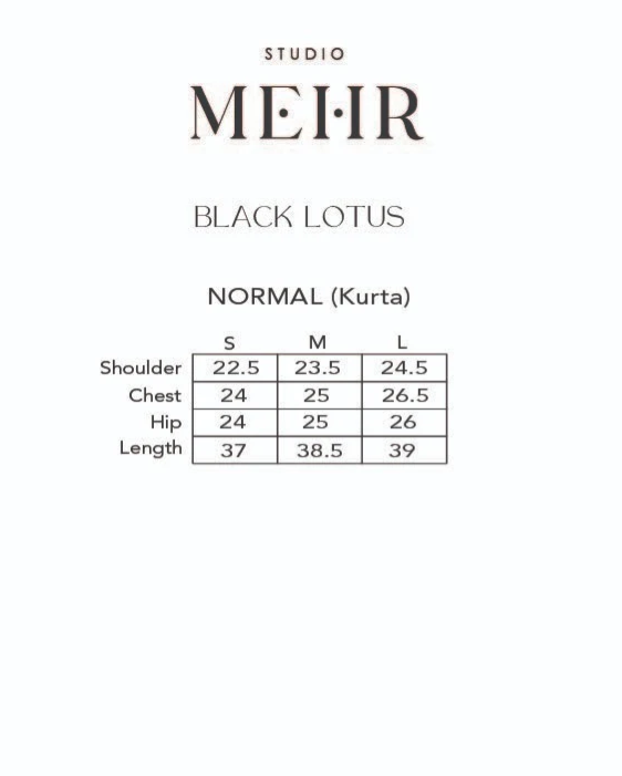 Black Lotus Kurta