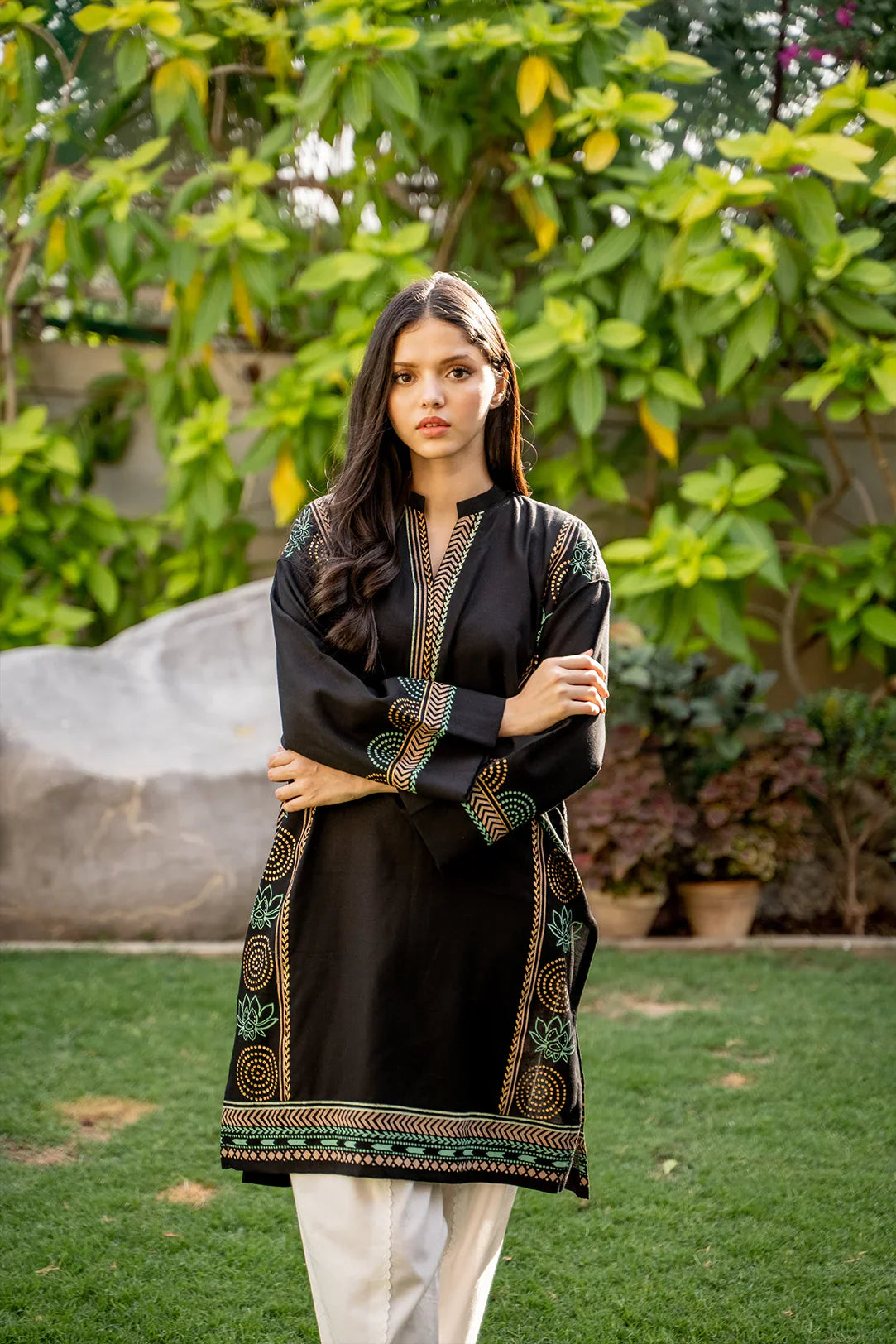 Black Lotus Kurta