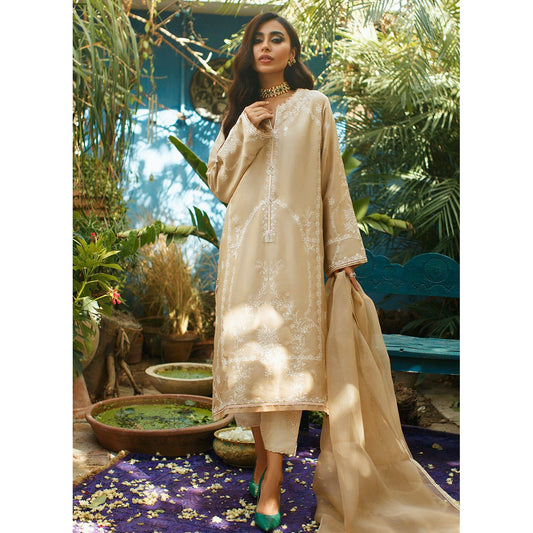 BEIGE EMMA SHIRT AND DUPATTA